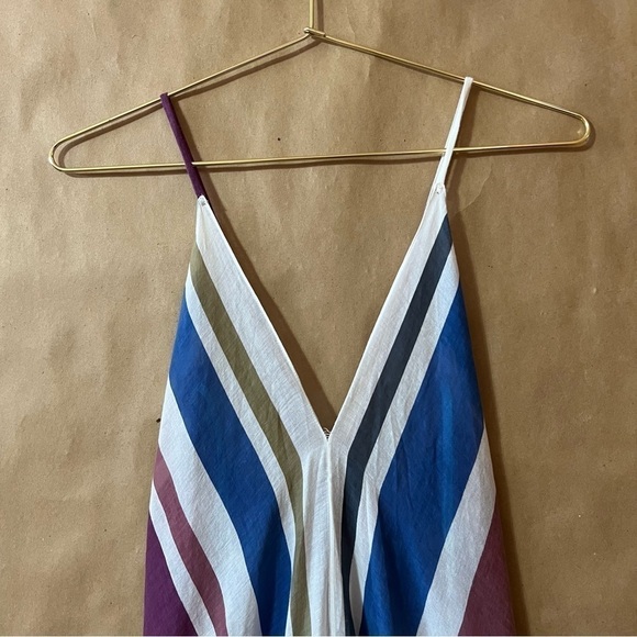 Anthropologie | NWT Aratta Aster Purple Maxi Dress Violet Stripe Tassel Size S - Picture 6 of 16